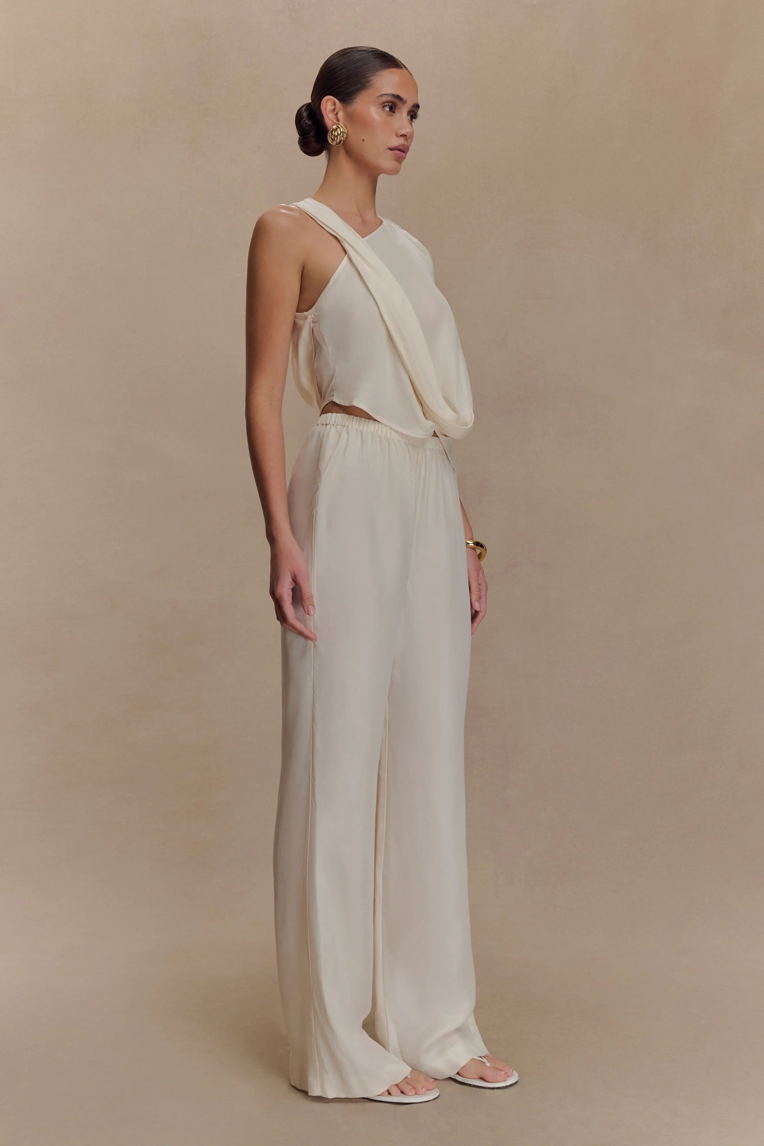 Violeta Asymmetric Top Ivory