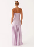 Eden Strapless Maxi Dress Lilac