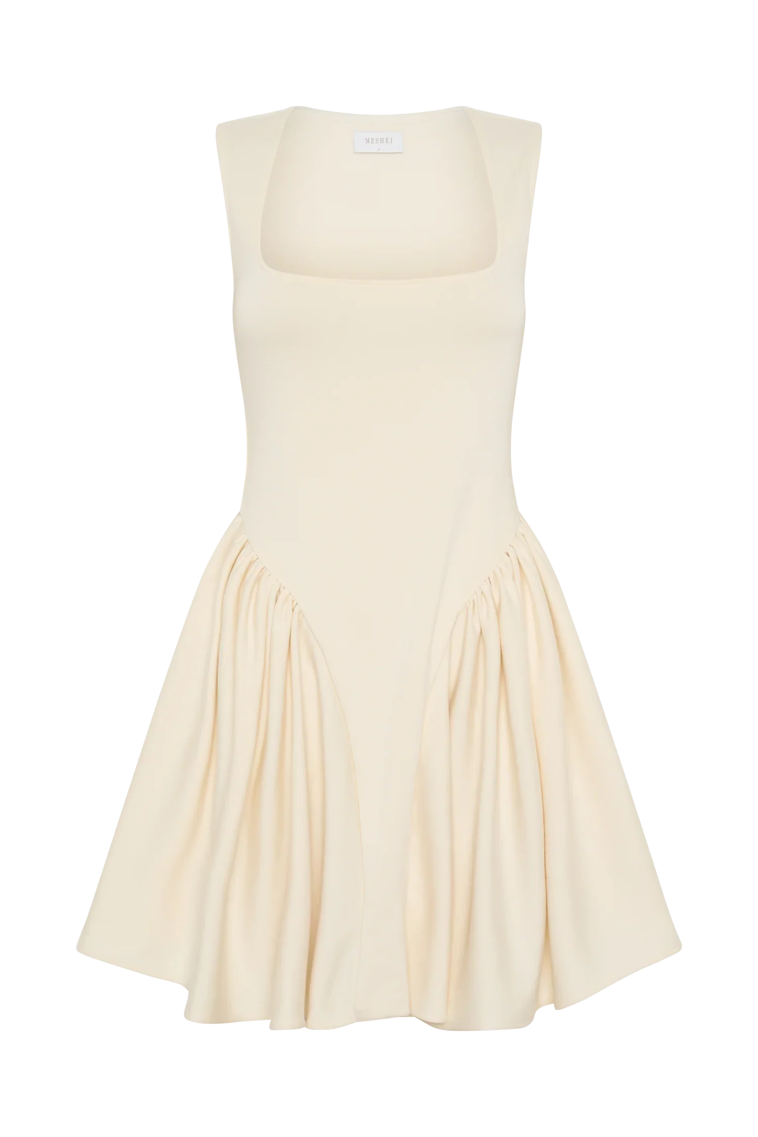 Sharon Scuba Jersey Mini Dress Ivory