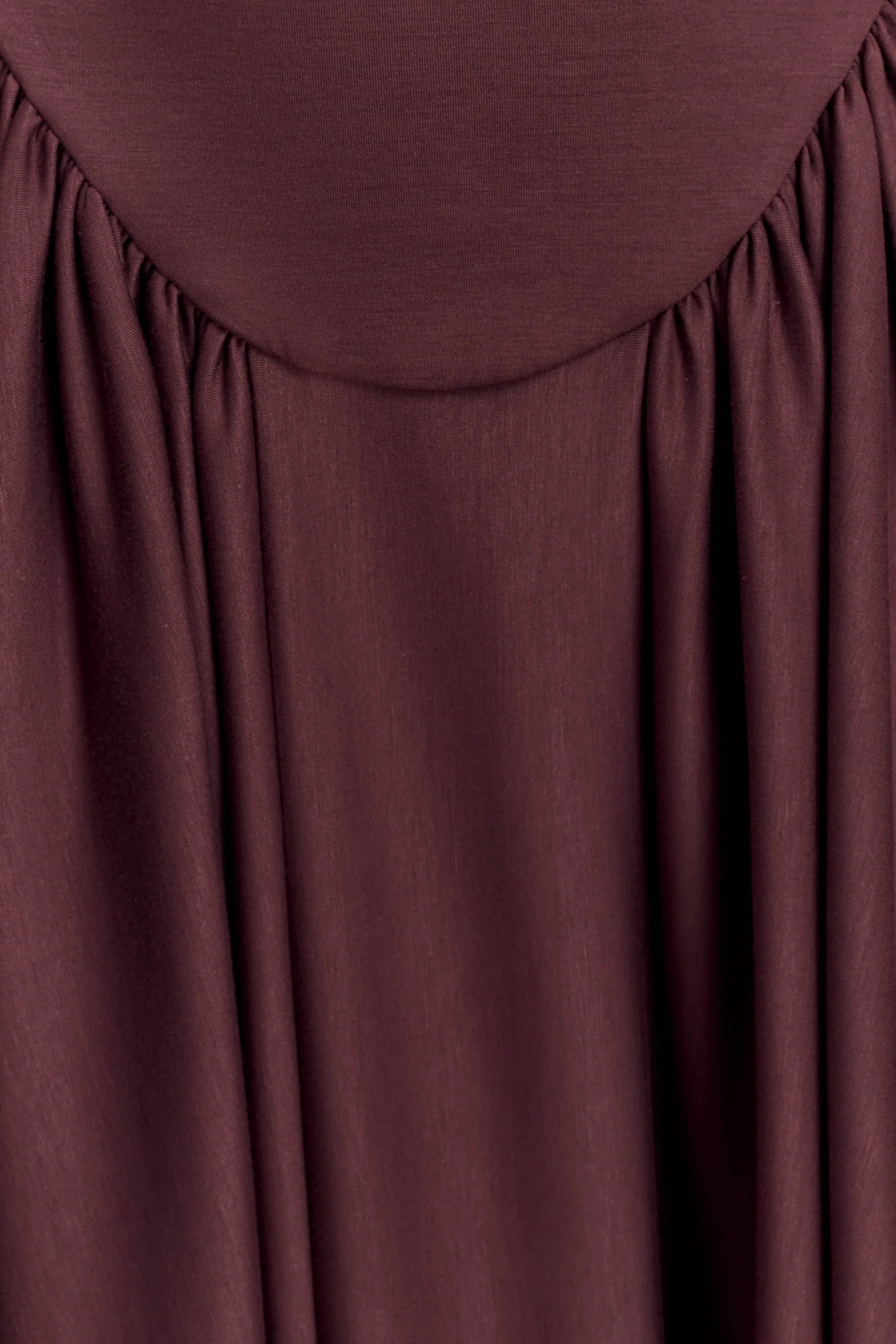 Angelina Scuba Halter Midi Dress Chocolate