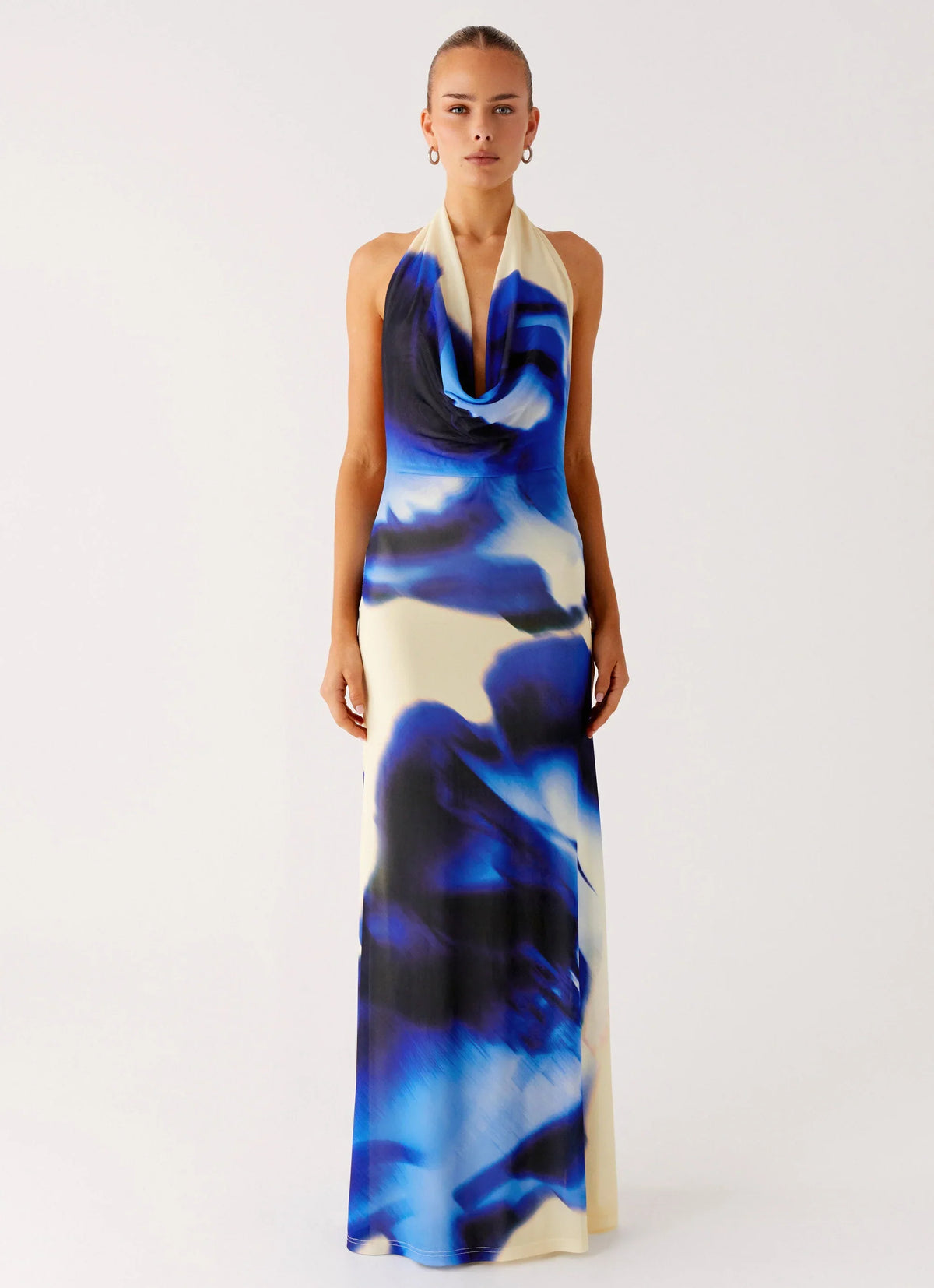 Only A Feeling Cowl Neck Maxi Dress Heirloom Floral