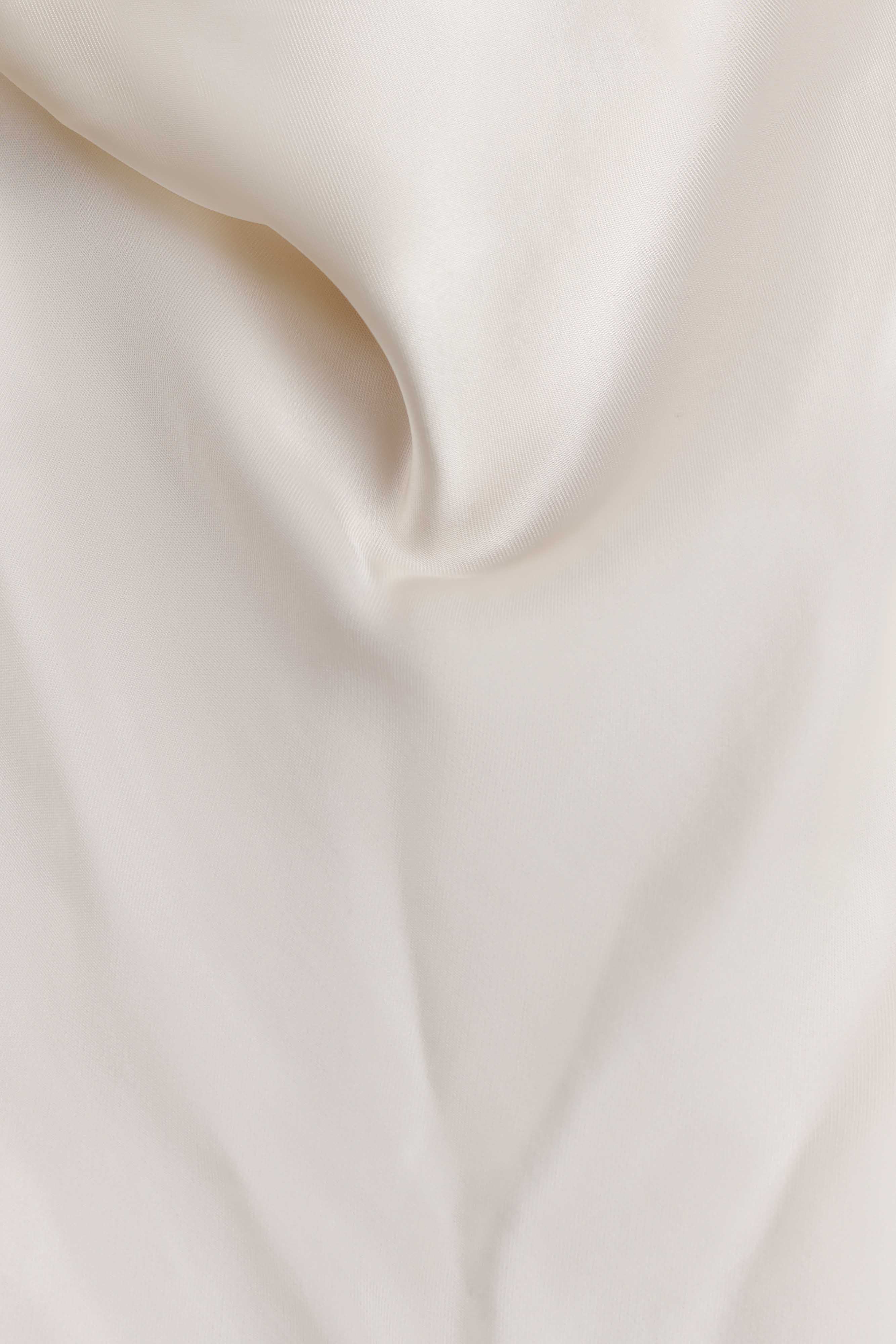 Bianca Satin Halter Top Ivory