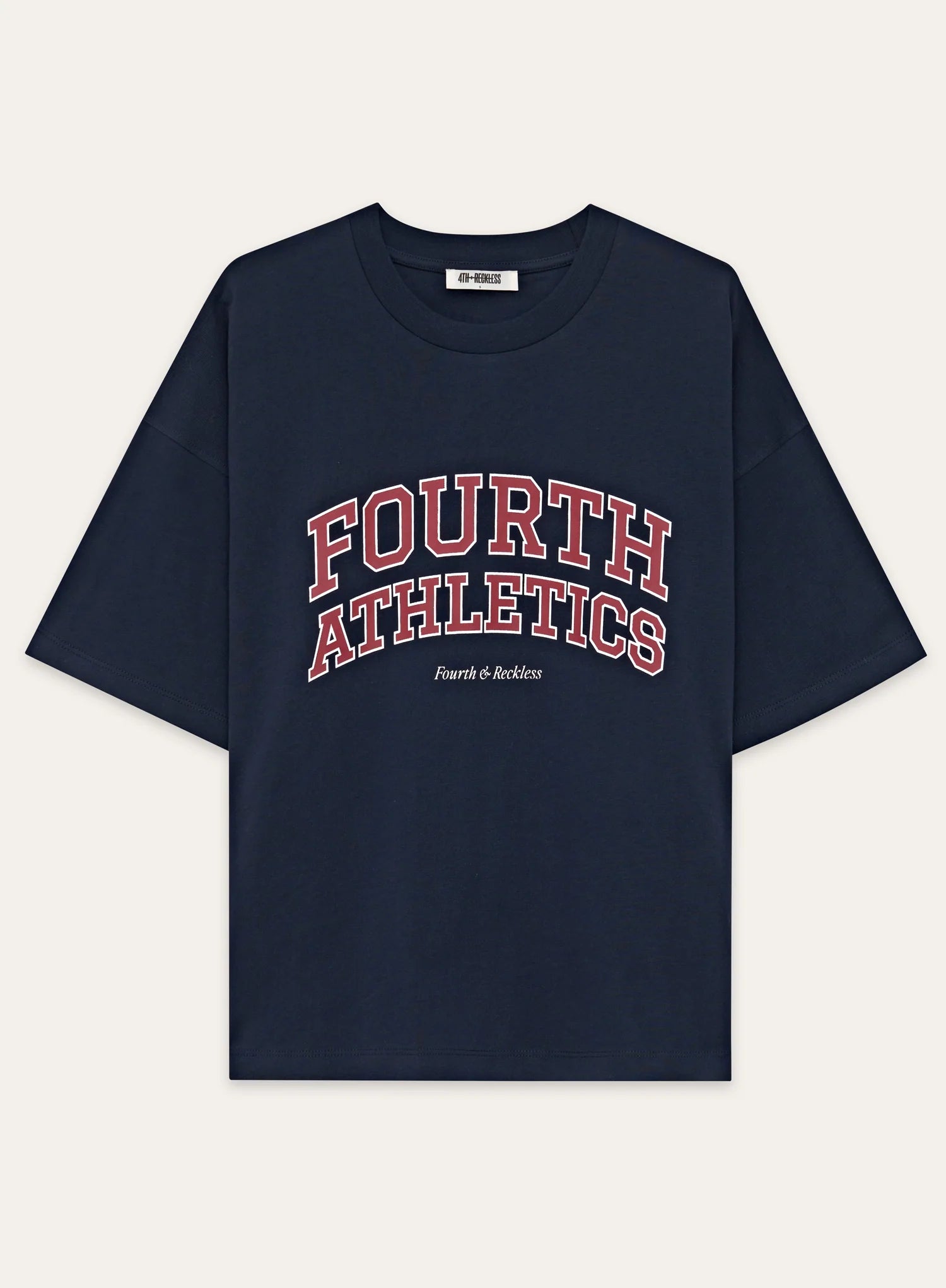 Navy Fourth Athletics Oversized T Shirt
