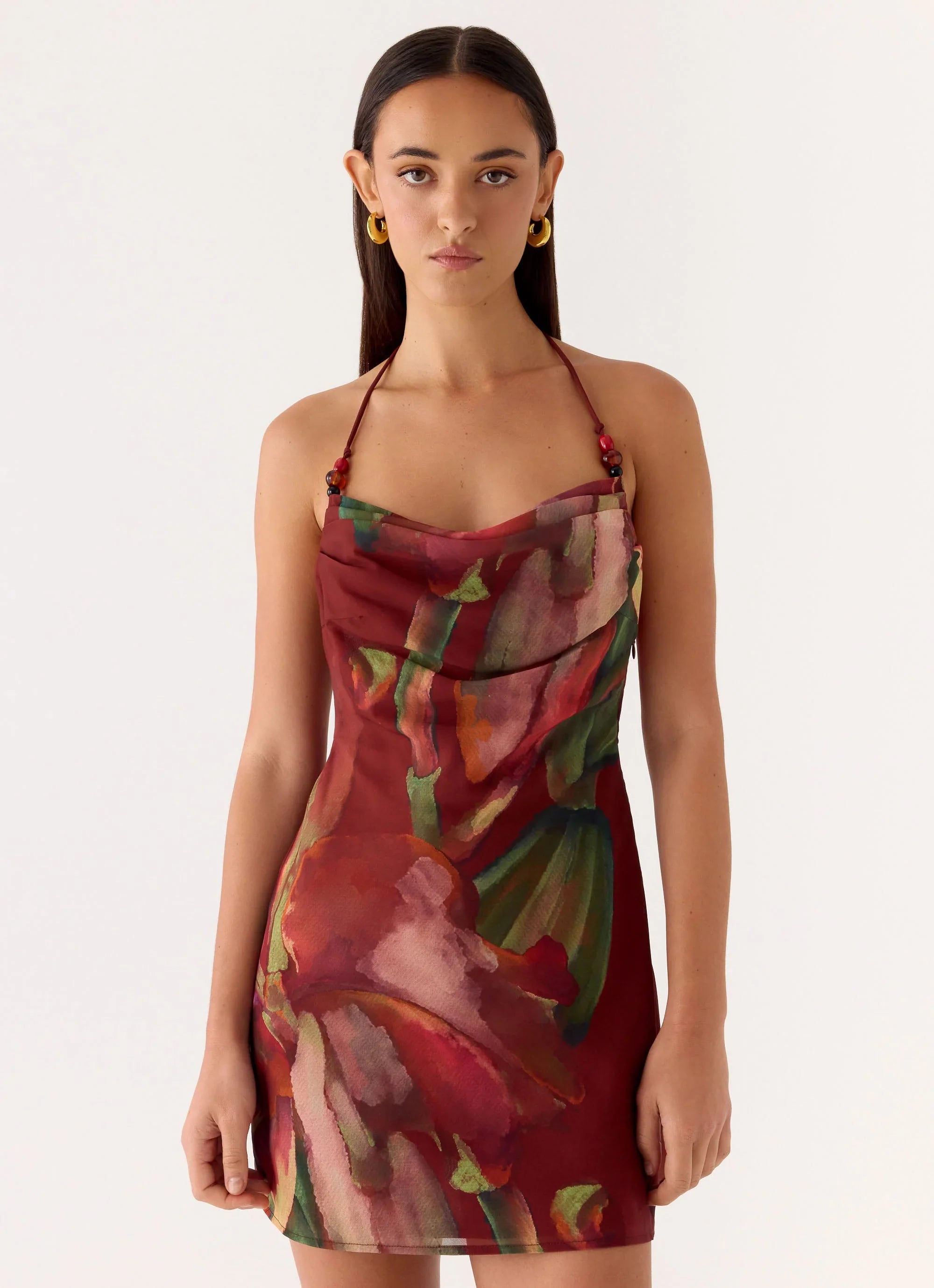 Camilla Cowl Mini Dress Cuba Cuba