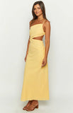 Cindy Yellow Maxi Dress