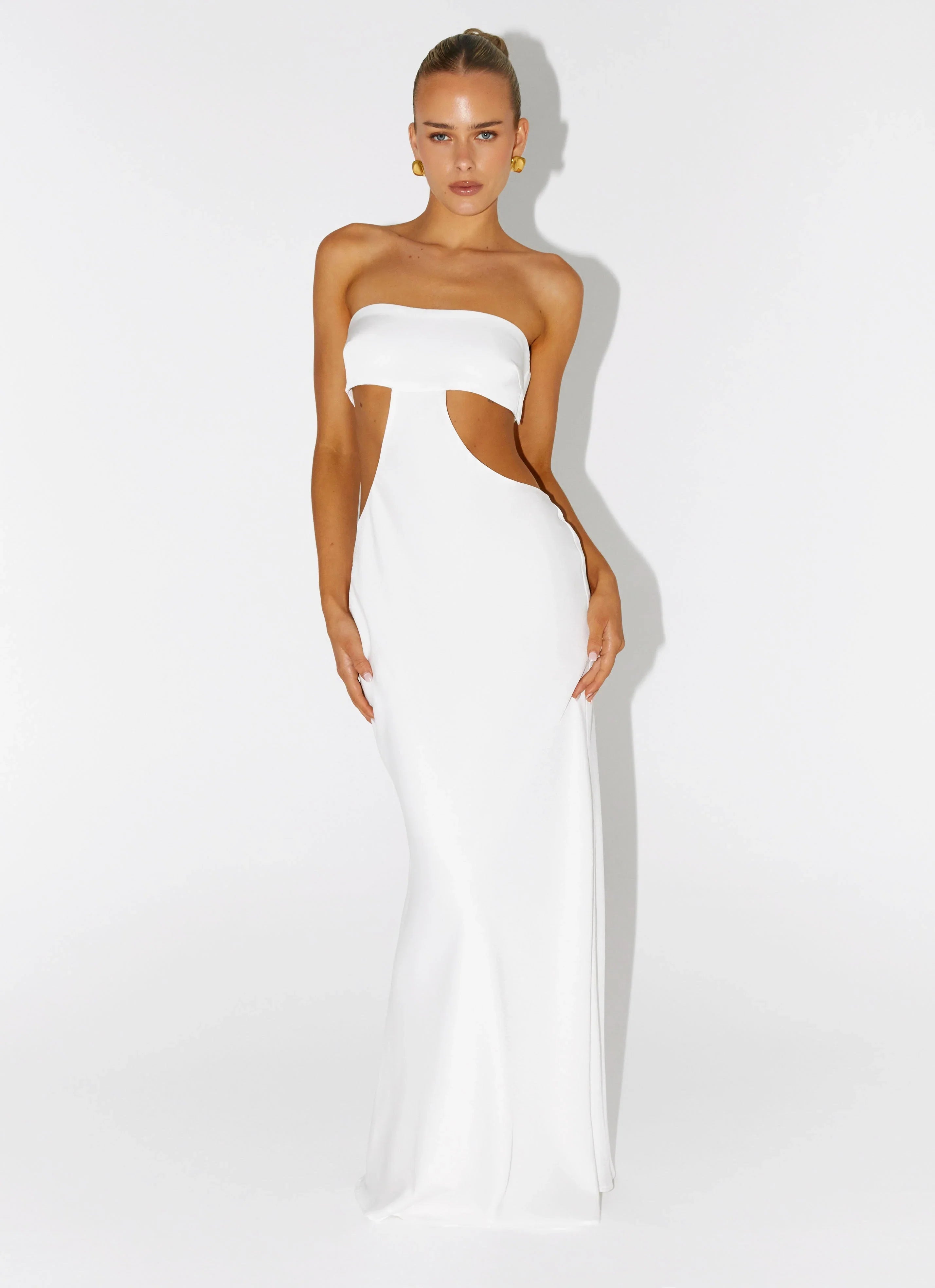 Kiss Me Cut Out Maxi Ivory