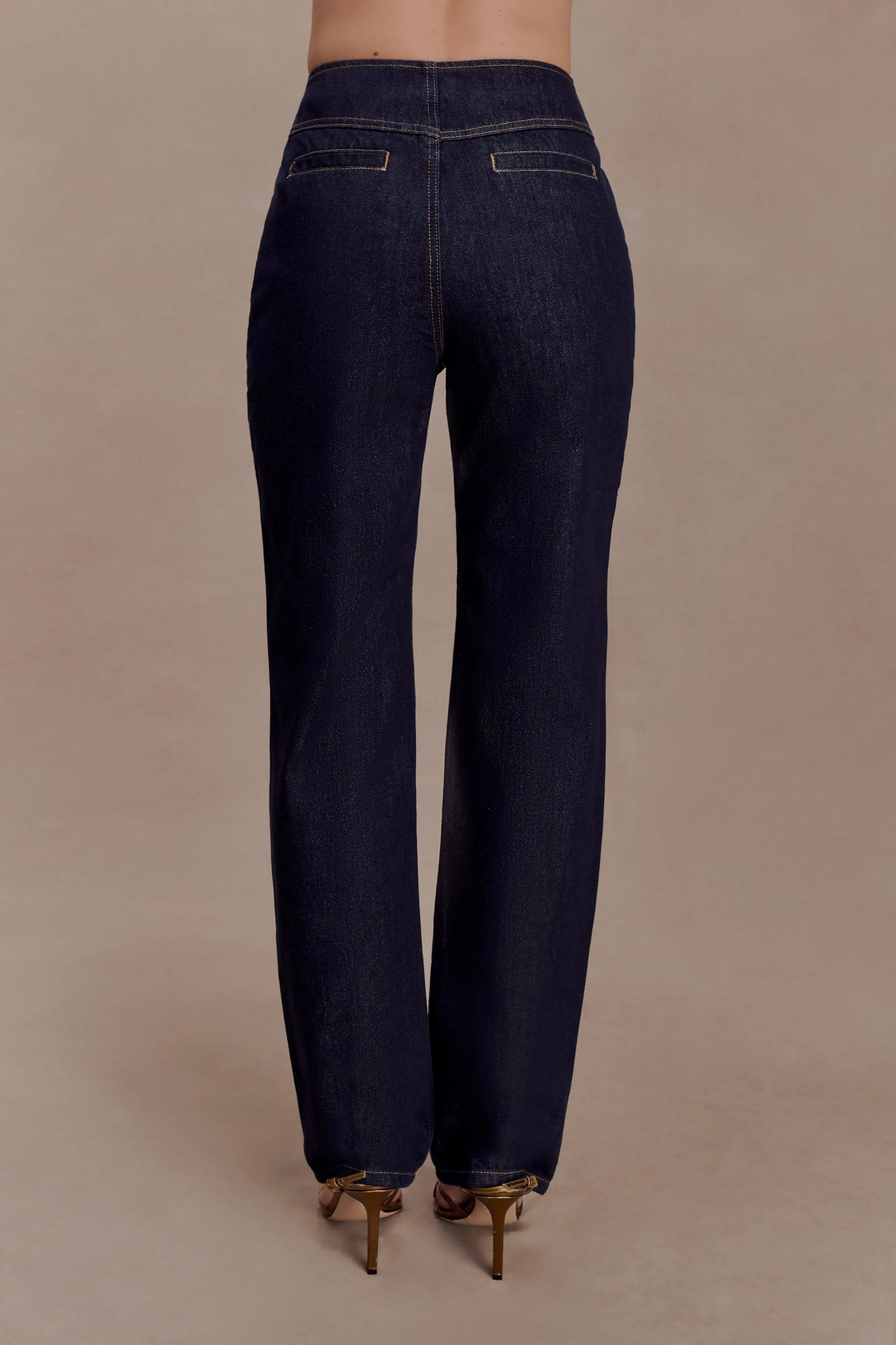 Clarrissa High Rise Jeans Washed Indigo Blue