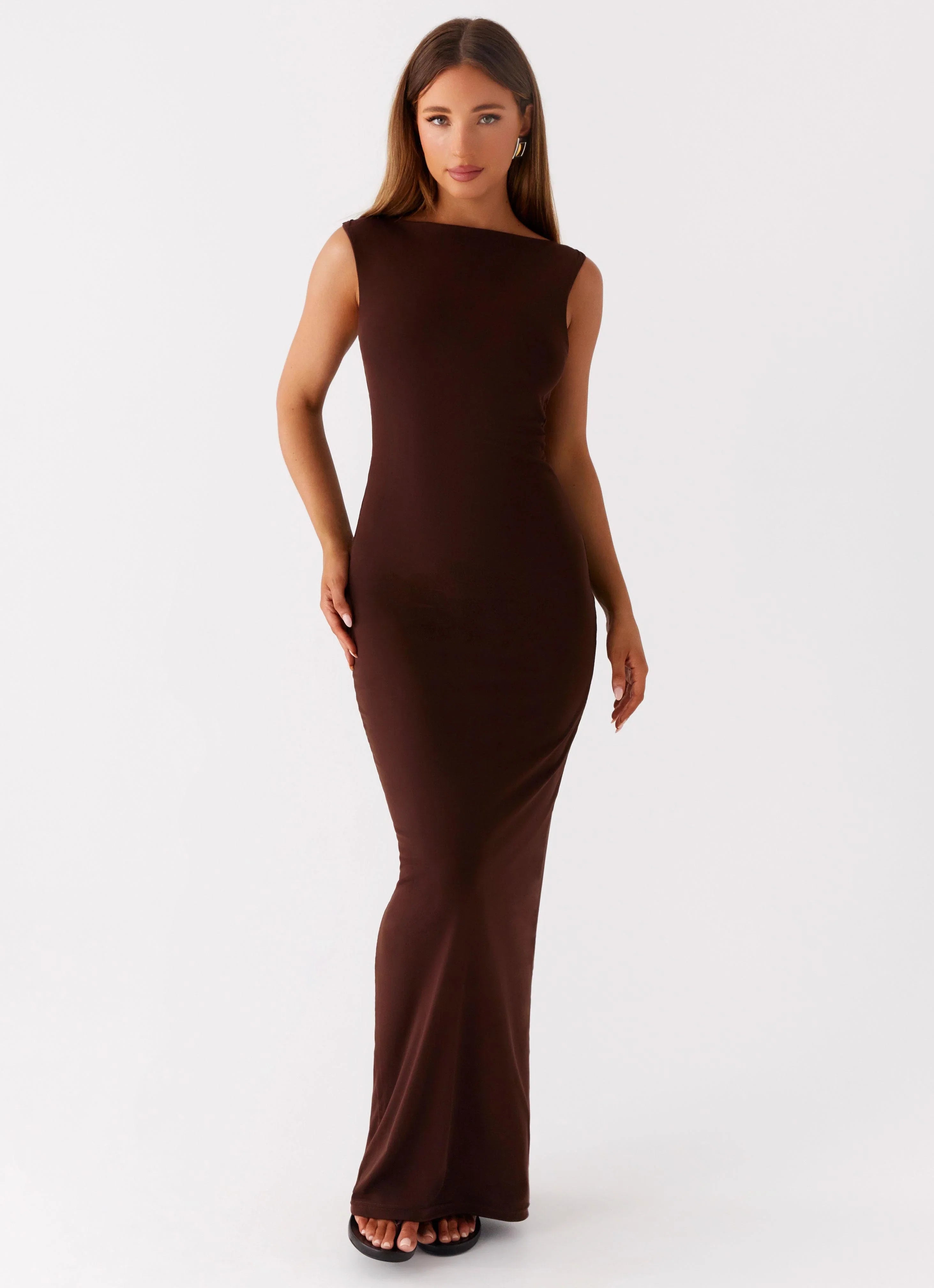 Earthbound Muse Maxi Dress Chocolate