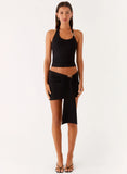 Lucent Mini Skirt Black