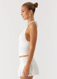 Illuminate Halter Top White