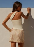 Sea Spray Strap Top Yellow