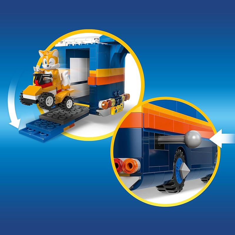 LEGO Sonic the Hedgehog Team Sonic Command Truck Building Toy Pretend Play Vehicle W 5 Figures for Boys Girls Ages 8 Toy Building Blocks for Kids Gift Idea for Birthdays 77006