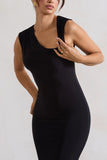 Behind The Scenes Black Sleeveless Cut Out Maxi Dress