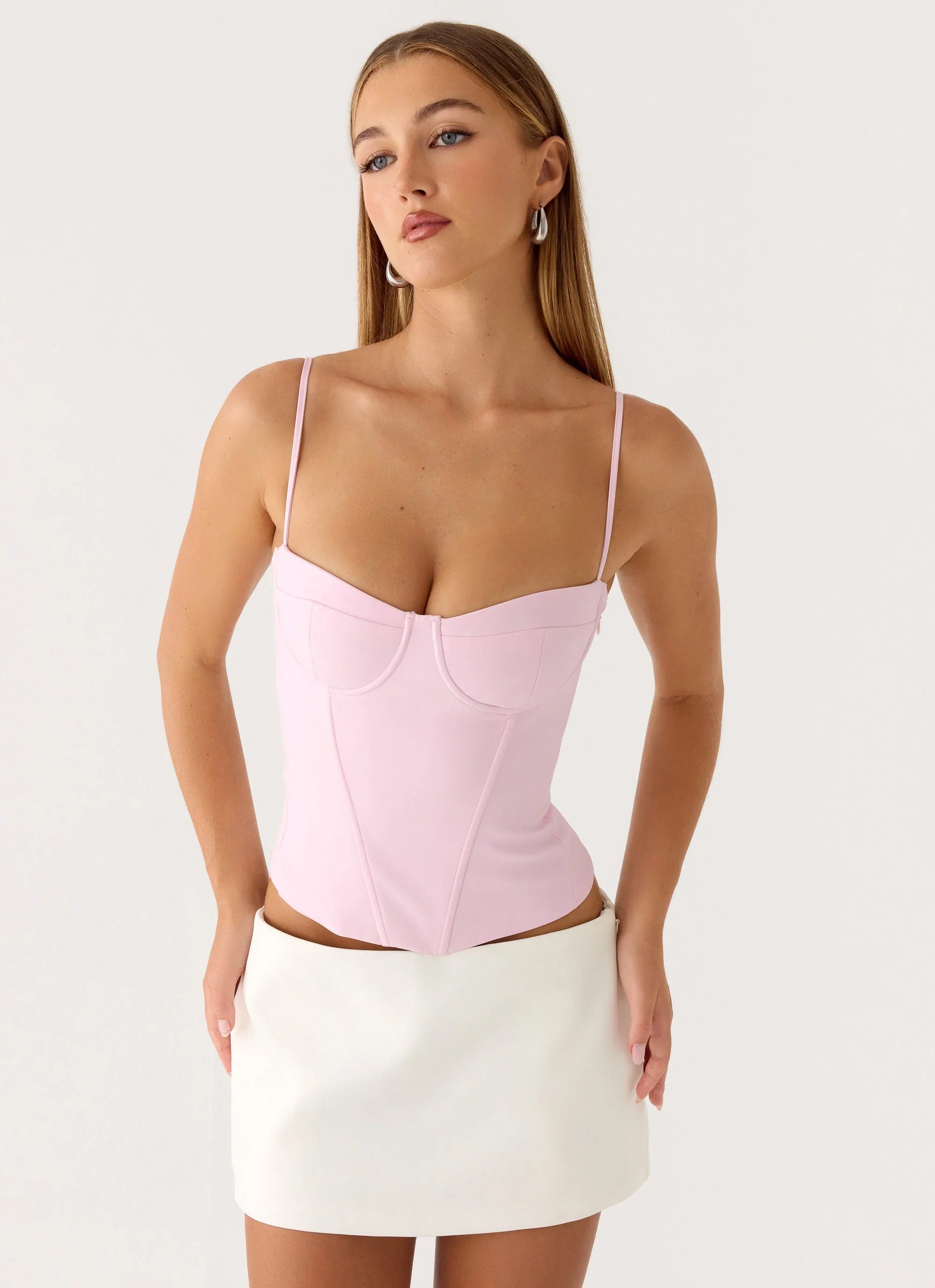 Tayana Corset Top Pink