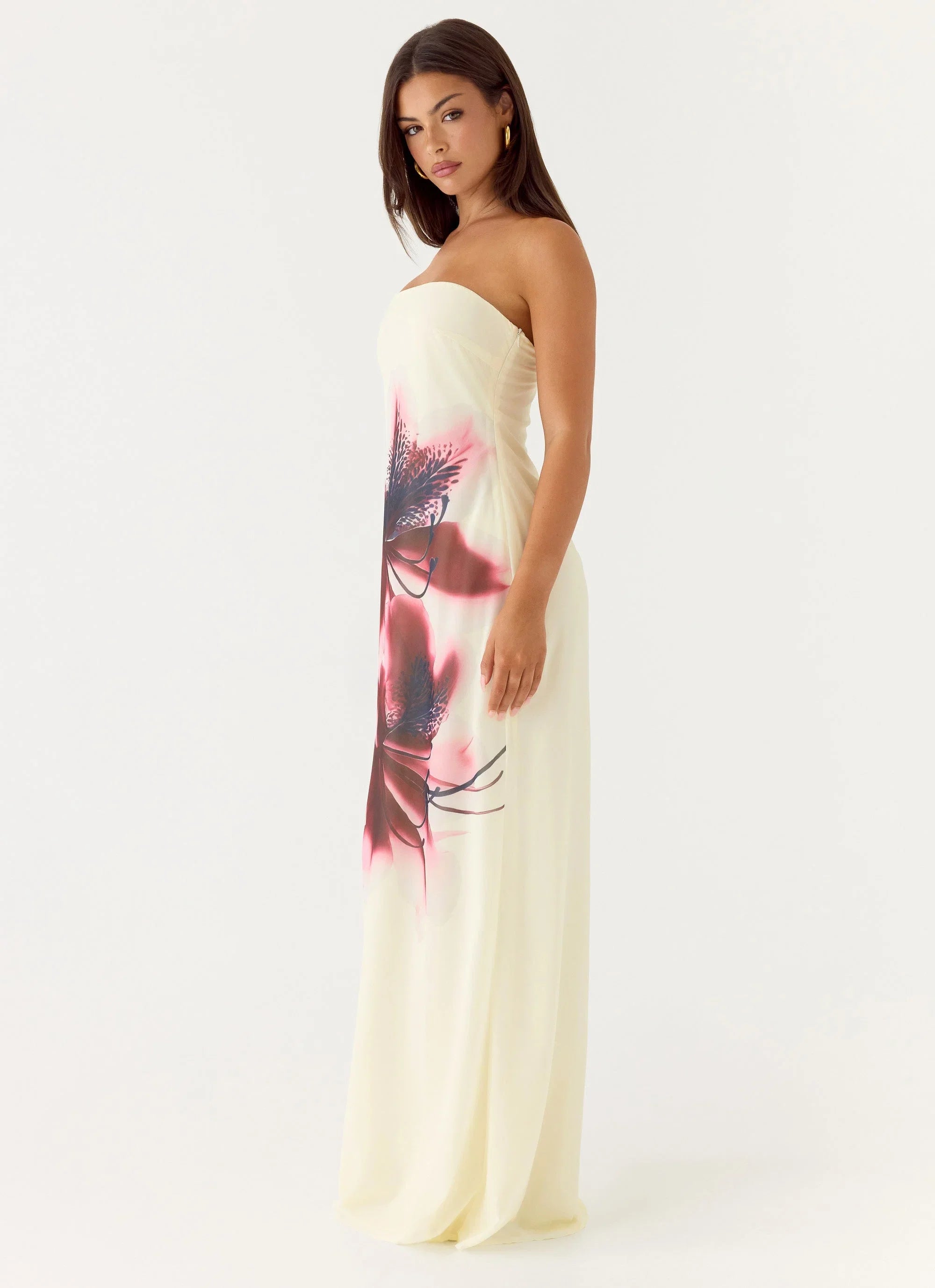 Lariettea Strapless Maxi Dress Velvet Bloom