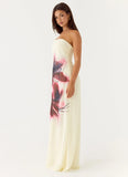 Lariettea Strapless Maxi Dress Velvet Bloom