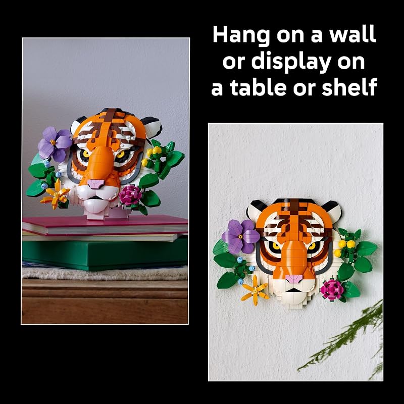 LEGO Art The Fauna Collection Tiger Building Set for Adults 18 New Home or Housewarming Gift Idea Collectible DIY Kit for Men and Women Who Enjoy Arts and Crafts 31217