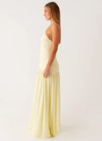 Janelle Beaded Maxi Dress Yellow
