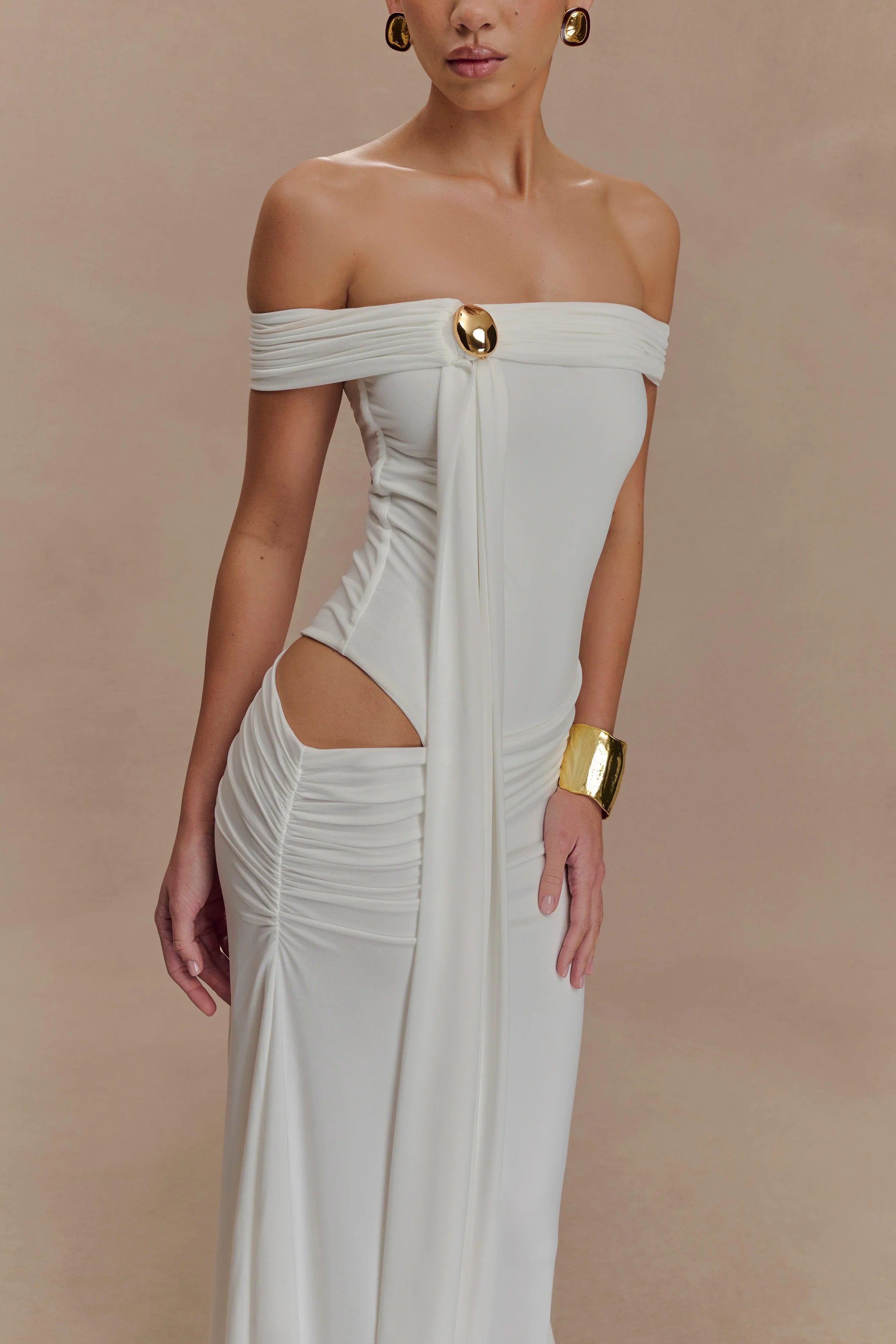 Oliver Slinky Maxi Dress White