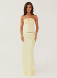 Golden Grace Bustier Top Lemon
