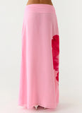 Blushing Bloom Maxi Skirt Baby Pink