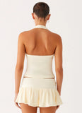 Vegas Nights Halter Neck Top Yellow