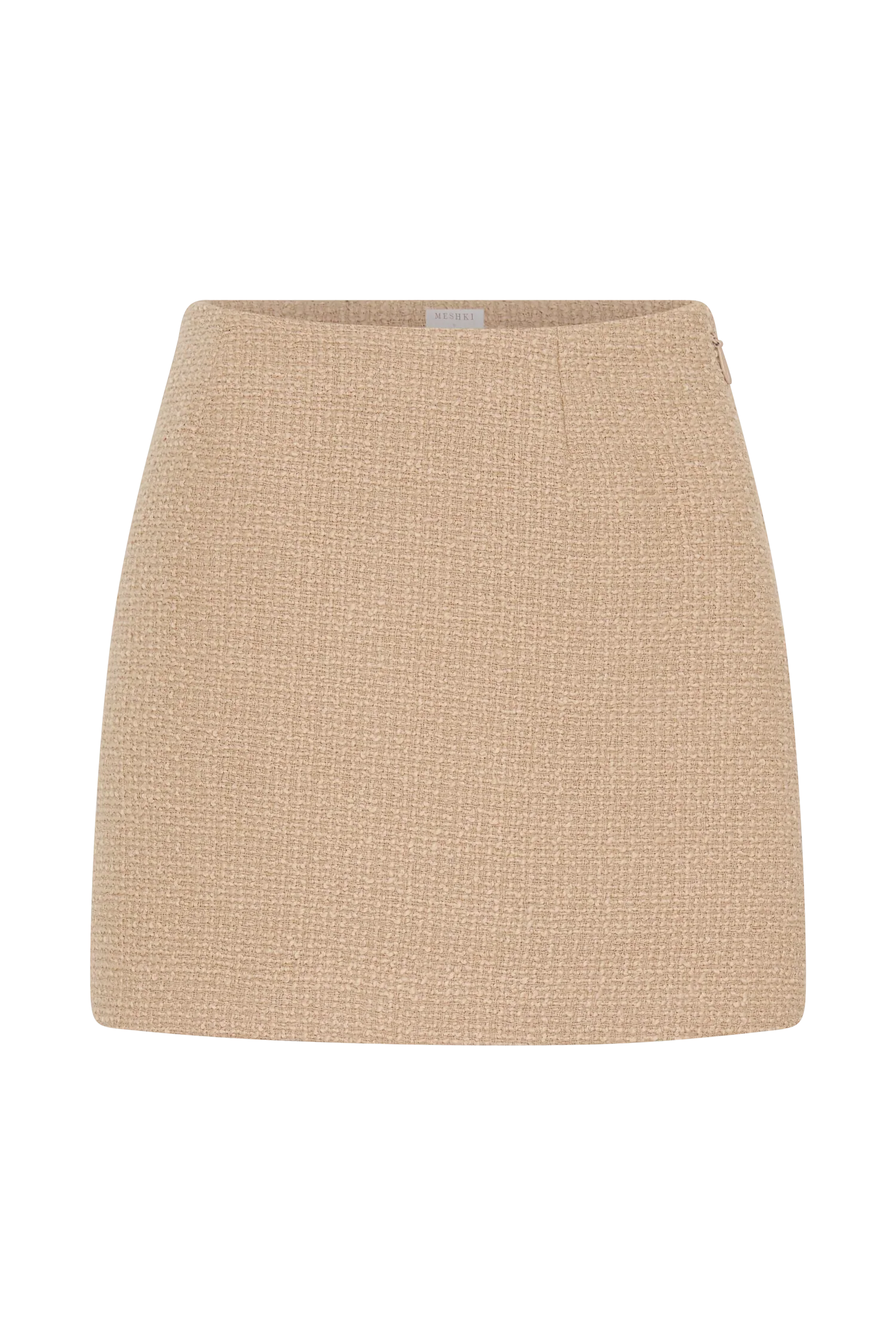 Camilla Boucle Mini Skirt Light Taupe