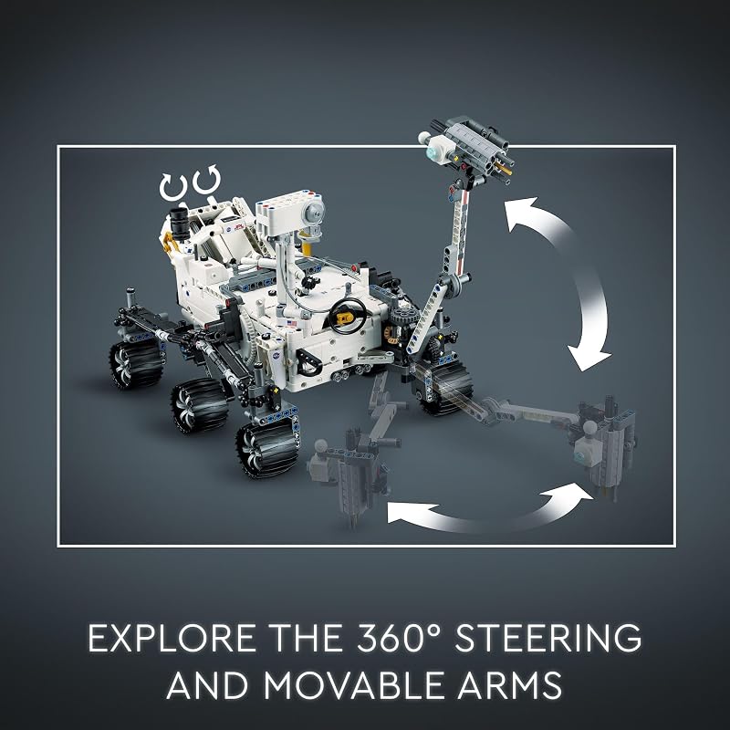 LEGO Technic NASA Mars Rover Perseverance Building Toys STEM Model Kit for Boys Girls Ages 10 Years Gifts for Birthdays Detailed Set for Display 42158
