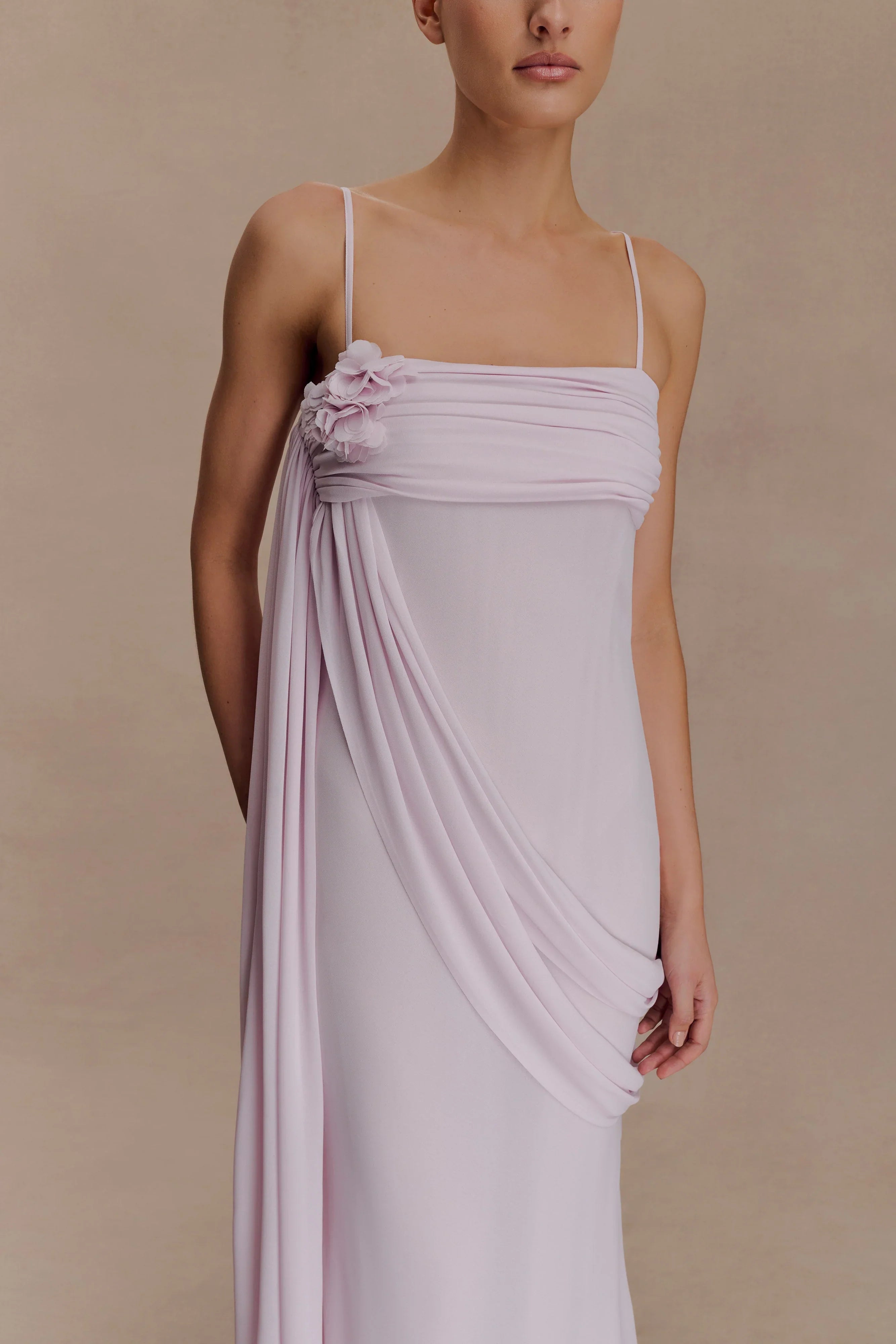 Leena Chiffon Maxi Dress Light Lilac