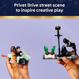 LEGO Harry Potter Hagrid Harrys Privet Drive Escape Building Toy for Boys Girls Pretend Play Set for Kids Ages 8 W Mini Hagrids Motorcycle 4 Minifigures Gift for Birthdays 76459