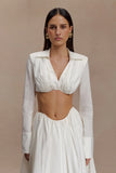 Greta Shirt Bra White