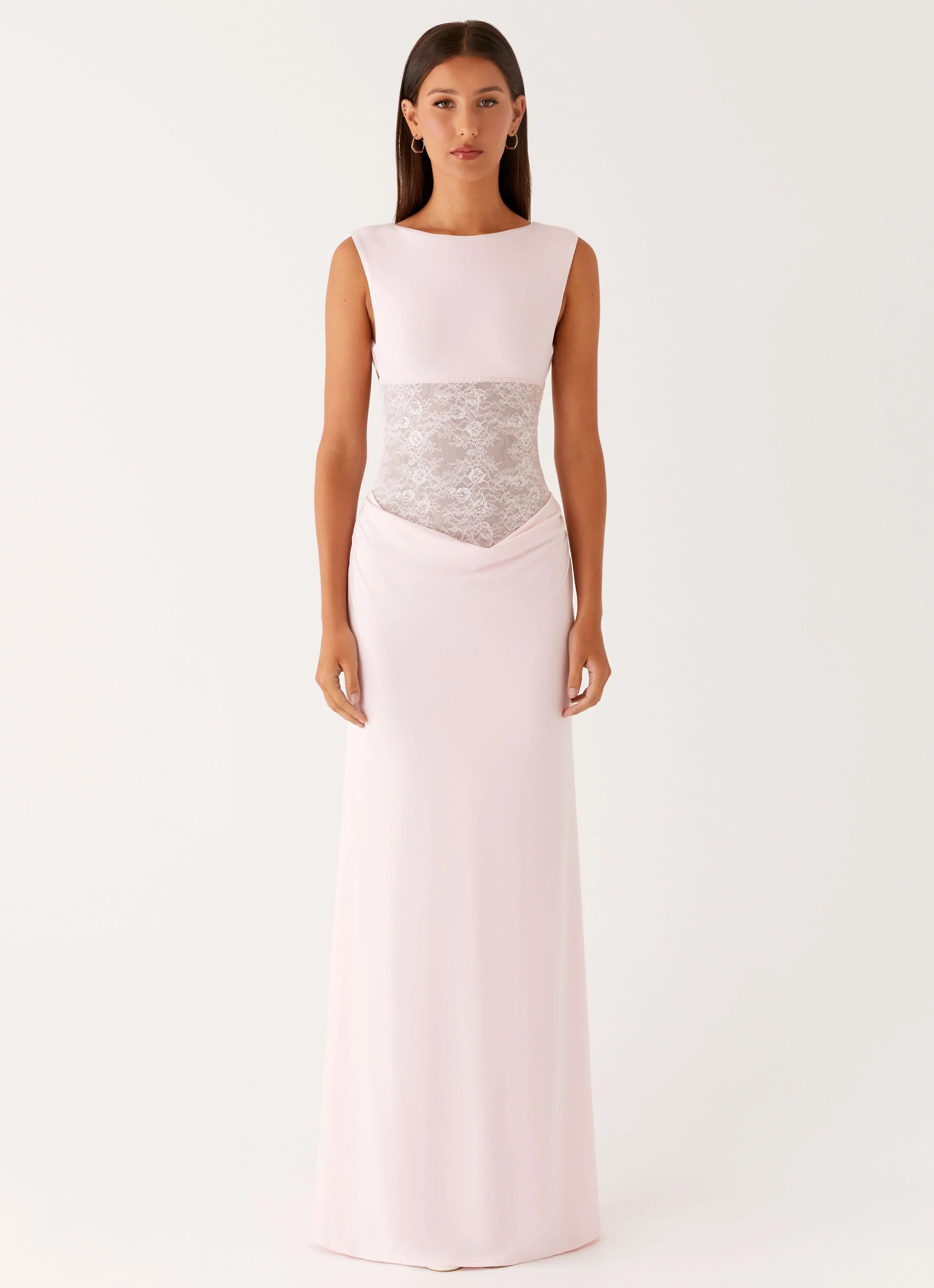 Love Tease Maxi Dress Baby Pink