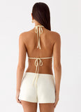 Viona Halter Top Yellow