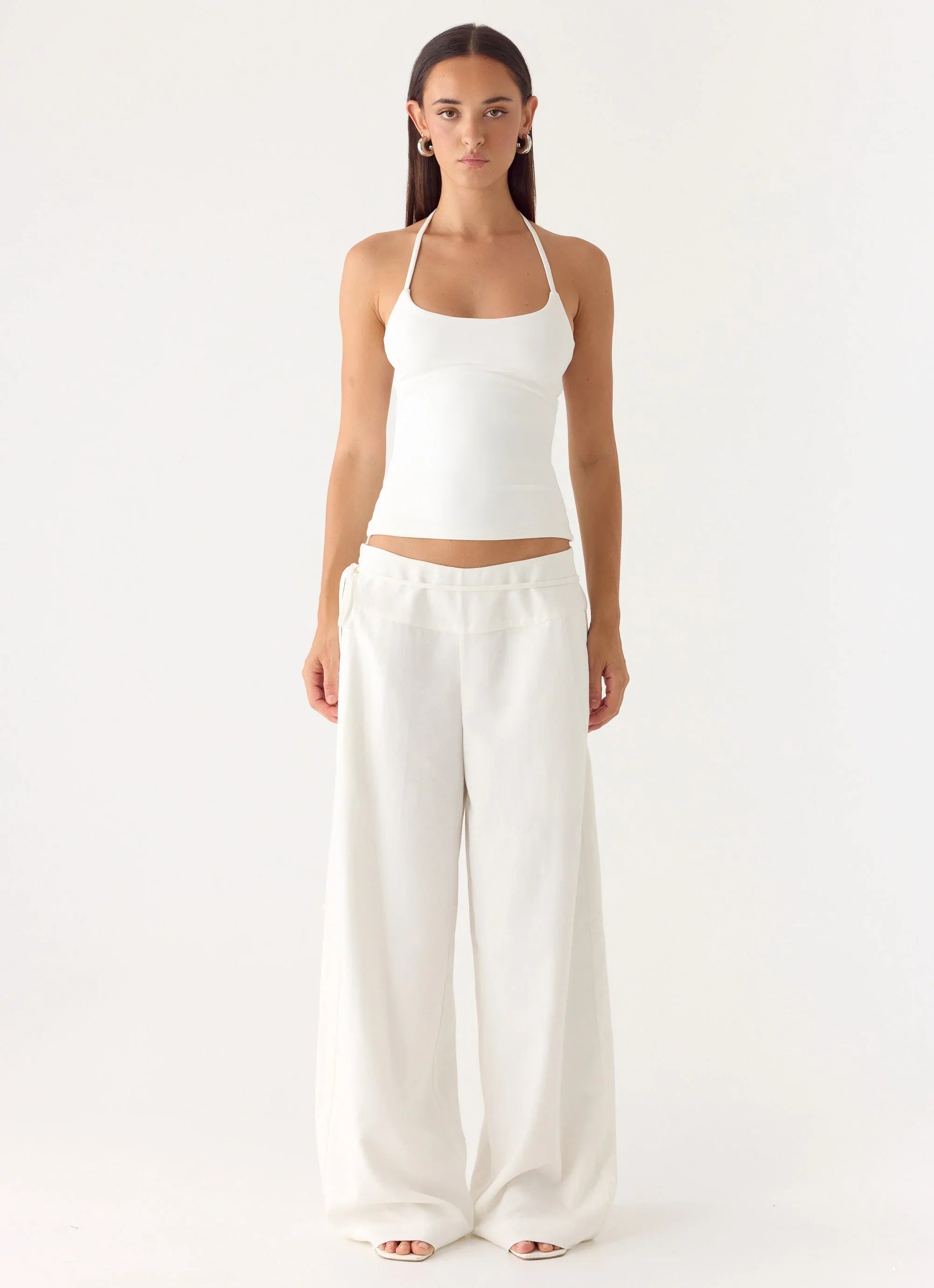 Isobel Linen Pants White