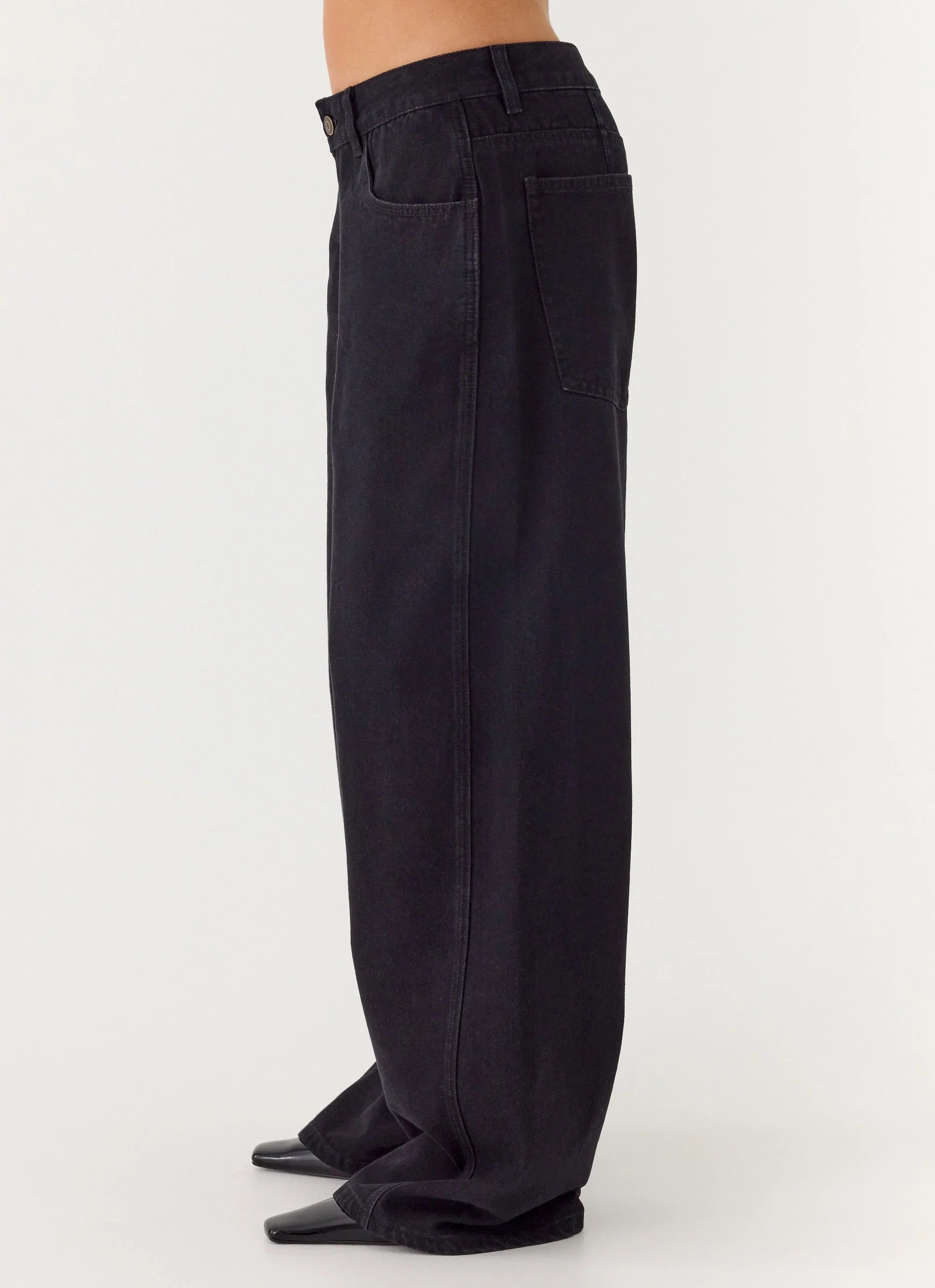 Waylon Low Rise Denim Jeans Black