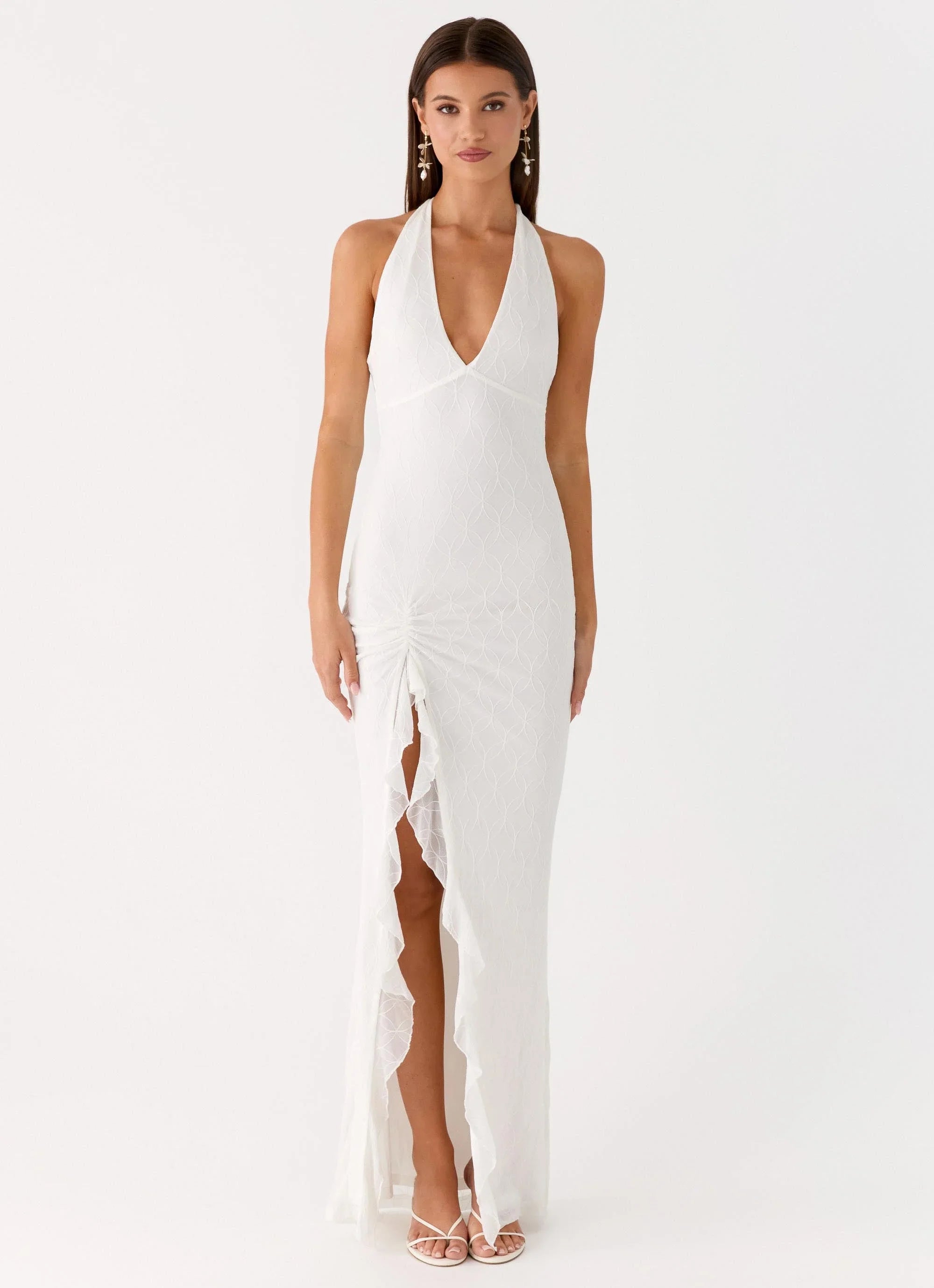 Charmed By You Maxi Dress White