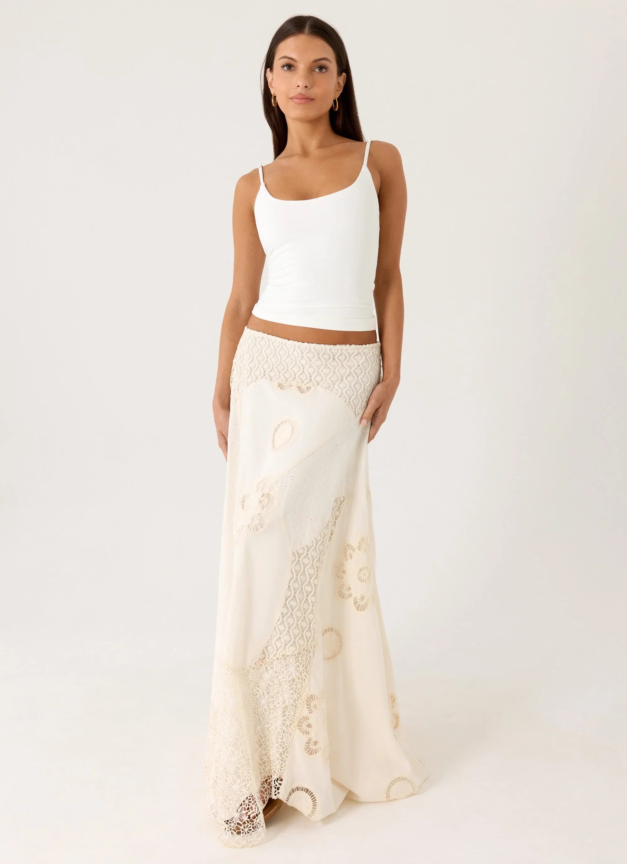 Marzia Maxi Skirt Ivory