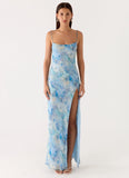 Alouette Maxi Dress Aqua Paisley