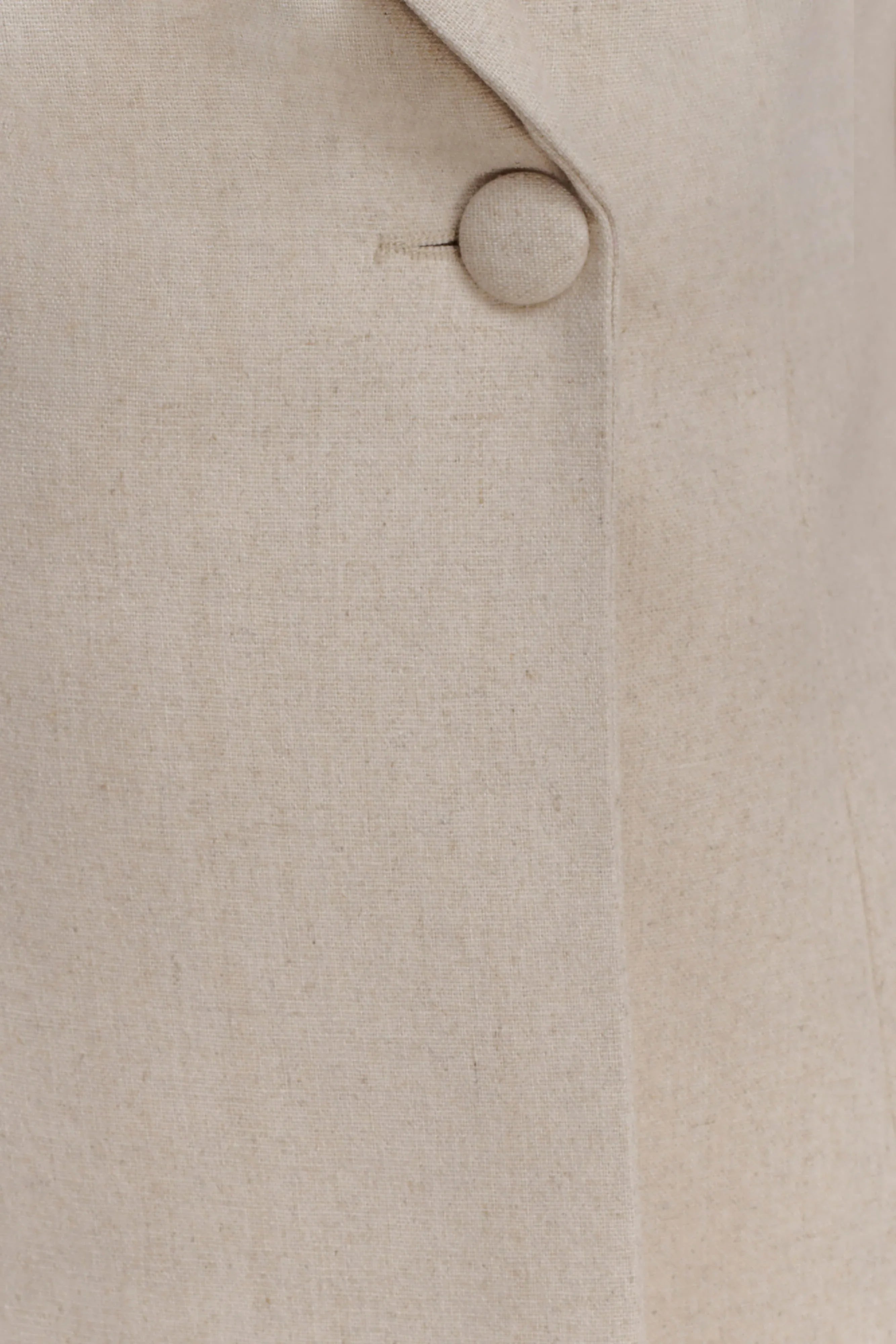 Martine Short Sleeve Linen Top Natural