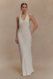 Louisiana Halter Maxi Dress Ivory