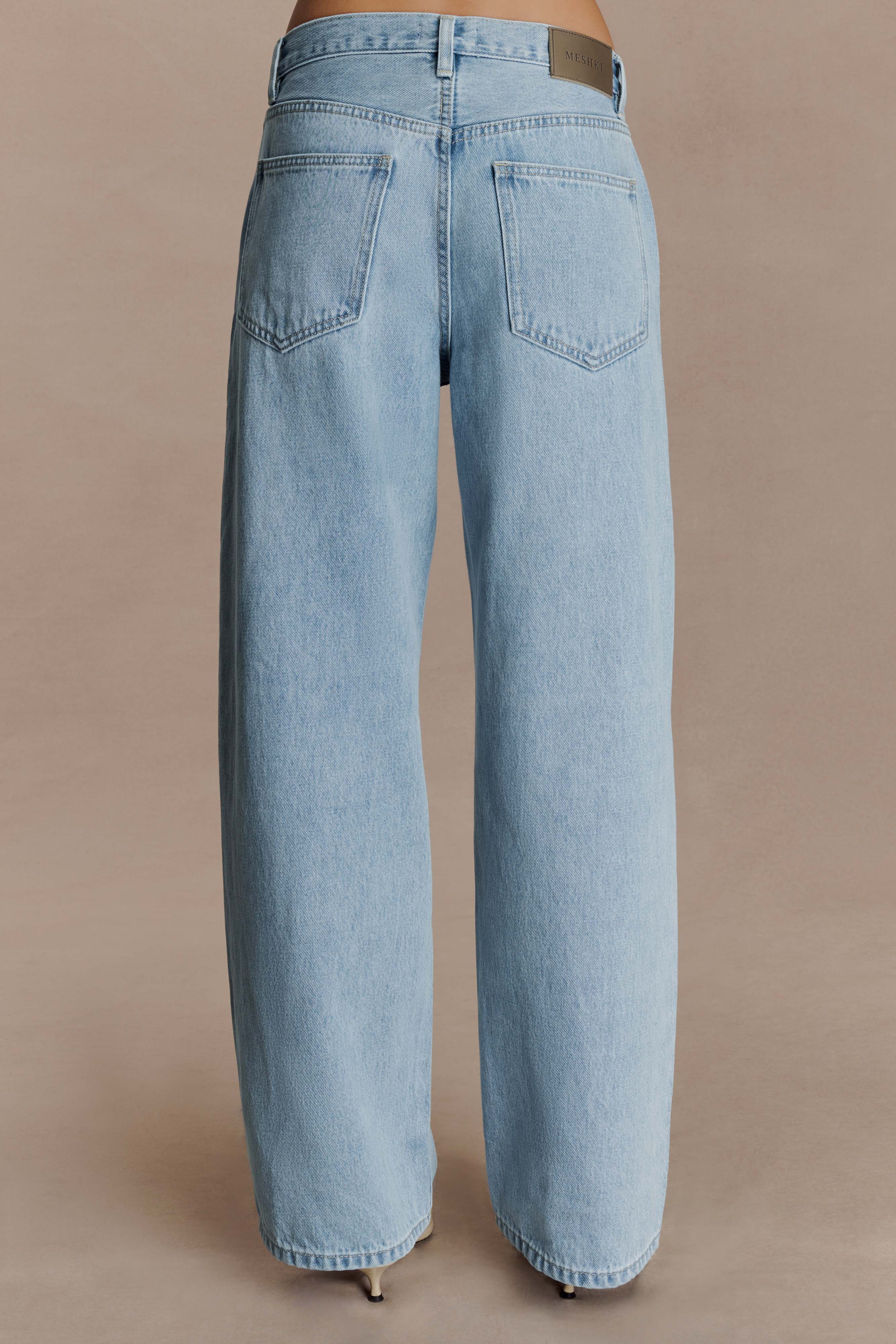 Mannon Mid Rise Denim Jeans 80S Blue