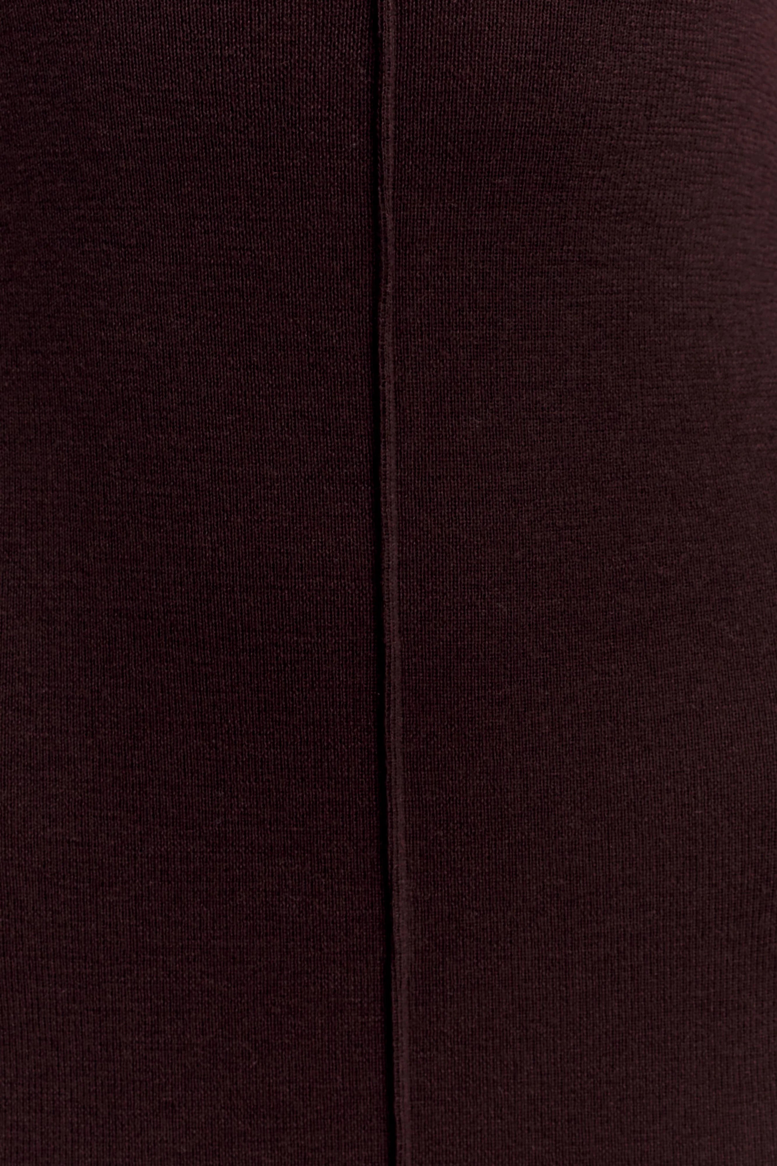 Cleona Merino Wool Ribbed Long Sleeve Maxi Dress Deep Chocolate