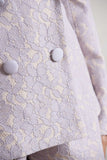 Kennedy Mauve Lace Tailored Blazer