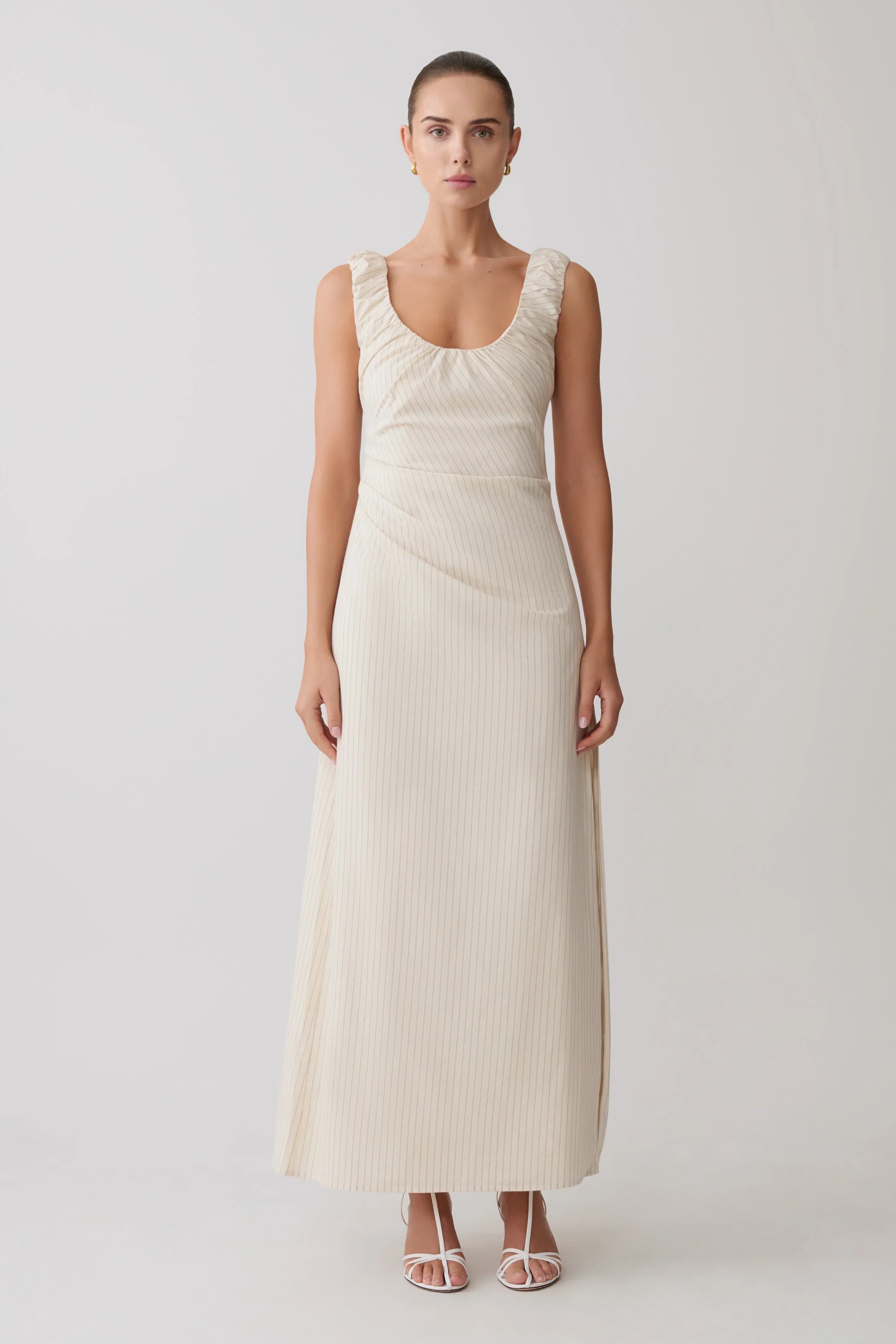 Anisa Scoop Neck Maxi Dress Stripe
