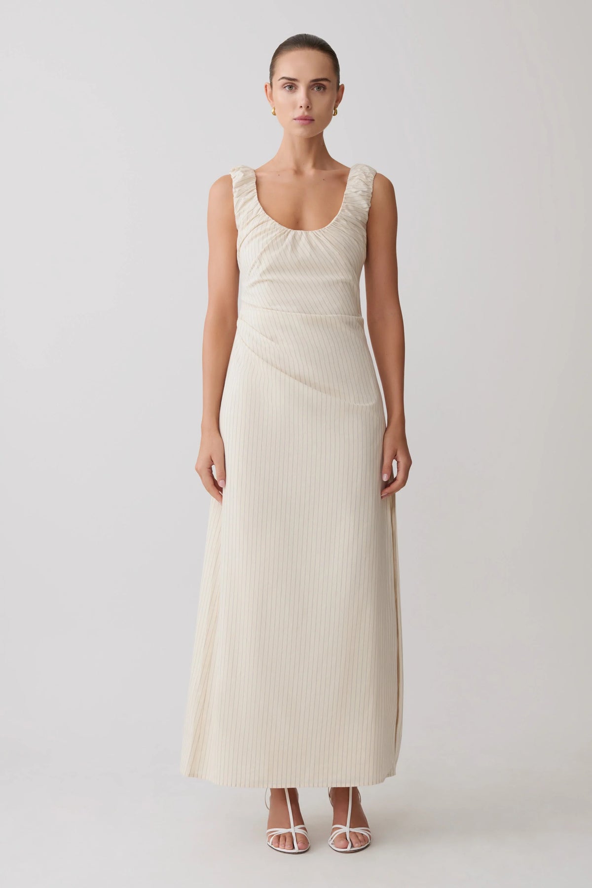 Anisa Scoop Neck Maxi Dress Stripe