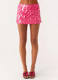 Movie Star Mini Skirt Fuchsia