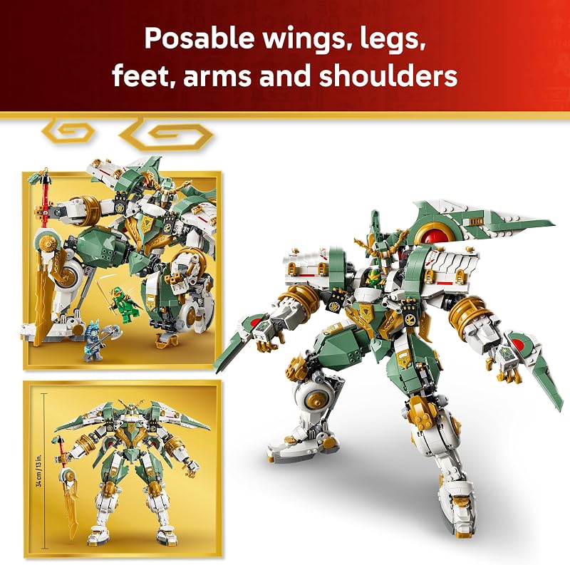 LEGO NINJAGO Lloyds Titan Mech 15th Anniversary Building Toy Collectible Mech Set for Boys Girls Ages 14 Display as Bedroom Decor Gift for Birthdays 71860