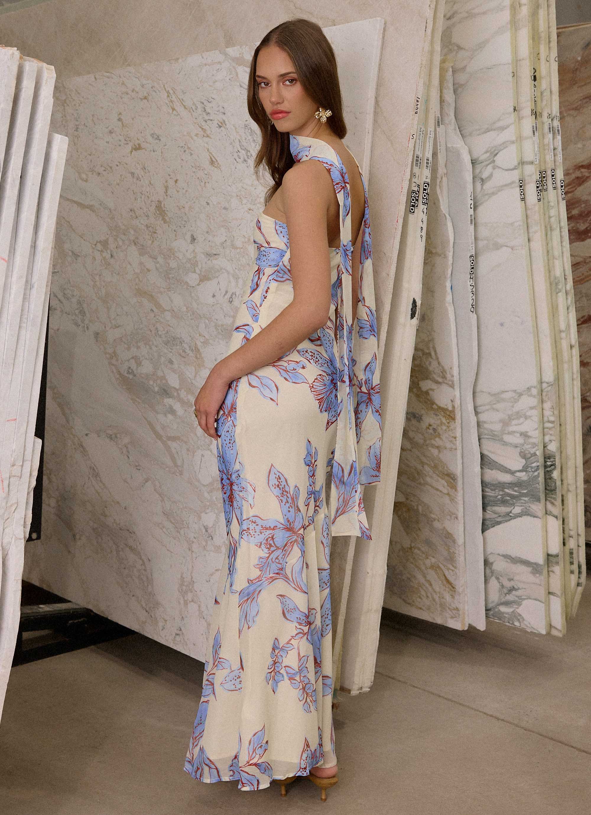 Under The Pagoda Maxi Dress Violet Blossom