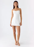 Famous Mini Dress White