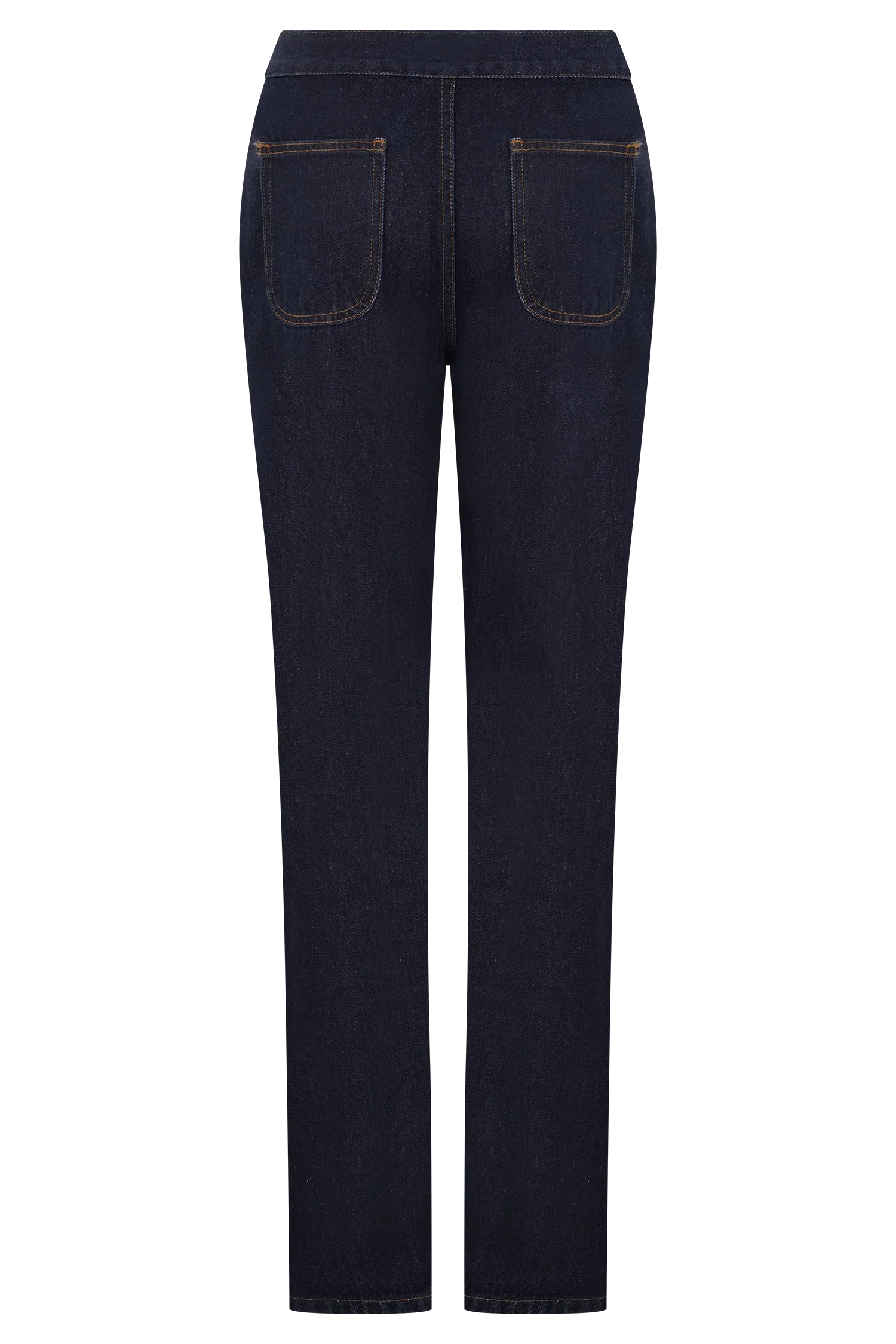 Remington V Front Straight Leg Jeans Indigo Blue